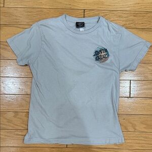 Kids Santa Cruz Skateboards Light Gray Short Sleeve Tee